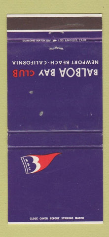 Matchbook Cover - Balboa Bay Club Newport Beach CA WEAR 30 Strike