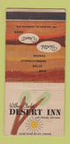 Matchbook Cover - Wilbur Clark's Desert Inn Las Vegas NV 30 Strike