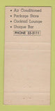 Matchbook Cover - Mickey's Bar and Restaurant St Petersburg FL 30 Strike