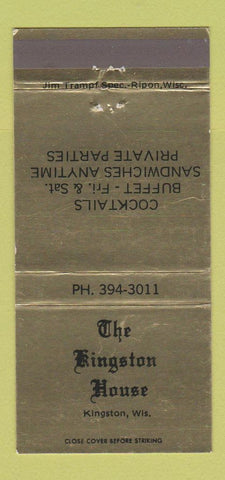 Matchbook Cover - Kingston House Kingston WI 30 Strike