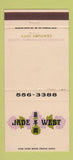 Matchbook Cover - Jade West Century City CA 30 Strike