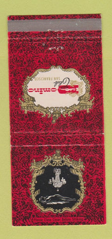 Matchbook Cover - Domino Club San Francisco CA 30 Strike