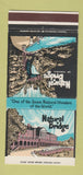 Matchbook Cover - Natural Bridge Hotel Motor Inn VA 30 Strike