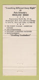 Matchbook Cover - Highland House Milwaukee WI restaurant 30 Strike