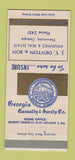 Matchbook Cover - JY Denton Insurance Real Estate Hiawassee GA 30 Strike