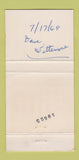 Matchbook Cover - Joske's of Texas Camellia Room WEAR 30 Strike