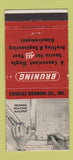 Matchbook Cover - Charles Brunning Drafting Machines WEAR 30 Strike