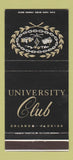 Matchbook Cover - University Club Orlando FL 30 Strike