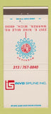 Matchbook Cover - Invotec Spline Warren MI monitoring 30 Strike