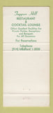 Matchbook Cover - Tappan Hill Restaurant Tarrytown NY WEAR 30 Strike