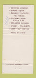 Matchbook Cover - Kentwood Restaurant Kent OH WEAR 30 Strike
