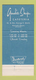 Matchbook Cover - Goodie Shop Cafeteria Terre Haute IN WEAR 30 Strike