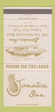 Matchbook Cover - Jamaica Inn Latham NY 30 Strike