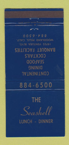 Matchbook Cover - Seashell Restaurant Woodland Hills CA 30 Strike