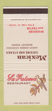 Matchbook Cover - La Paloma Mexican Food Tustin Riverside CA 30 Strike