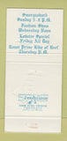Matchbook Cover - Seven Seas Restaurant Panama City FL WEAR 30 Strike
