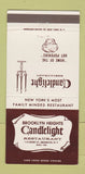 Matchbook Cover - Brooklyn Heights Candlelight Brooklyn NY popovers 30 Strike
