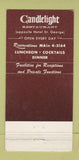 Matchbook Cover - Brooklyn Heights Candlelight Brooklyn NY popovers 30 Strike