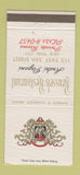 Matchbook Cover - Brussels Restaurant New York City 30 Strike