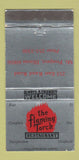 Matchbook Cover - Flaming Torch Restaurant Mount Prospect IL 30 Strike