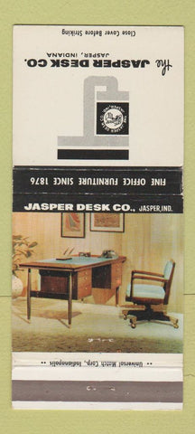Matchbook Cover - Jasper Desk Company Office Furniture Jasper IN 30 Strike