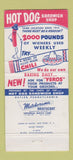 Matchbook Cover - Butler PA Hog Dog Sandwich Shop 30 Strike