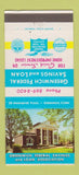 Matchbook Cover - Greenwich Federal Savings Loan CT 30 Strike