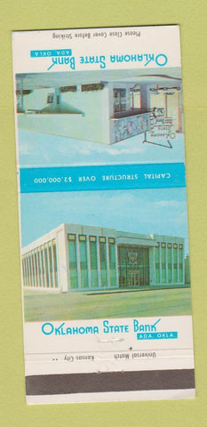 Matchbook Cover - Oklahoma State Bank Ada OK WEAR 30 Strike