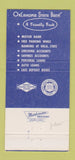 Matchbook Cover - Oklahoma State Bank Ada OK WEAR 30 Strike