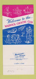Matchbook Cover - Warwick Country Club RI 30 Strike