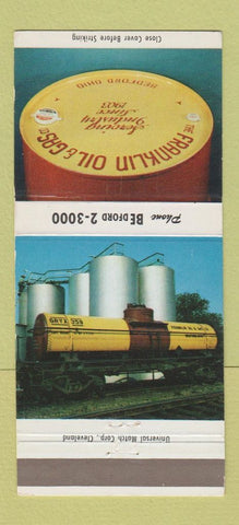 Matchbook Cover - Franklin Oil and Gas Bedford OH 30 Strike