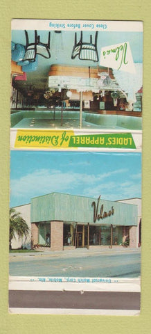 Matchbook Cover - Velma's Women's Clothes Panama City FL WEAR 30 Strike