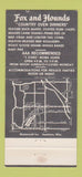 Matchbook Cover - Fox and Hounds Hubertus WI 30 Strike