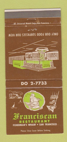 Matchbook Cover - Franciscan Restaurant San Francisco CA 30 Strike