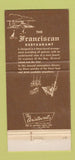 Matchbook Cover - Franciscan Restaurant San Francisco CA 30 Strike