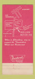 Matchbook Cover - Red Lion Motor Inn Pasco WA WEAR 30 Strike