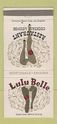 Matchbook Cover - Lulu Belle Restaurant Scottsdale AZ 30 Strike