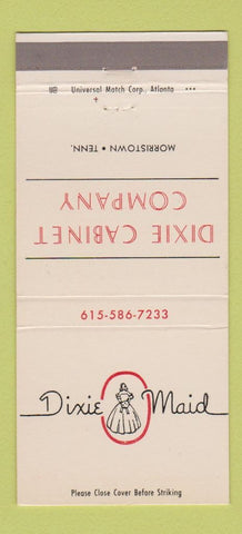Matchbook Cover - Dixie Maid Cabinet Company Morristown TN 30 Strike