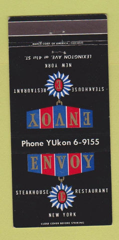 Matchbook Cover - Envoy Steakhouse New York City 30 Strike