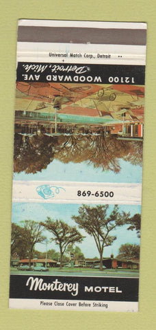 Matchbook Cover - Monterey Motel Detroit MI 30 Strike