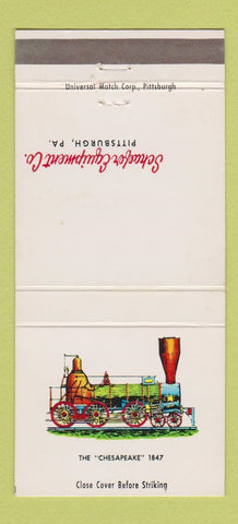 Matchbook Cover - Schaefer Equipment Railway Brake Drop Forgings 30 Strike