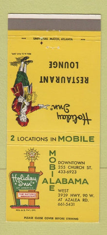 Matchbook Cover - Holiday Inn Mobile AL 30 Strike