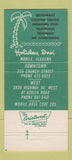 Matchbook Cover - Holiday Inn Mobile AL 30 Strike