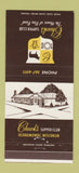 Matchbook Cover - Chuck's Supper Club Oconomowoc WI 30 Strike
