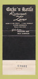 Matchbook Cover - Cocke n Kettle Scituate MA WEAR 30 Strike