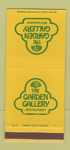Matchbook Cover - The Garden Gallery Restaurant 30 Strike