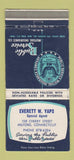 Matchbook Cover Public Service Insurance Everett Yaps Milford CT WORN 30 Strike