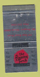 Matchbook Cover - The Flaming Torch Restaurant Mount Prospect IL WEAR 30 Strike