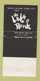 Matchbook Cover - Paris in the Sky East Orange NJ Left Bank NYC WEAR 30 Strike