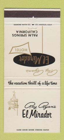 Matchbook Cover - Ray Ryan's El Mirador Hotel Palm Springs CA 30 Strike